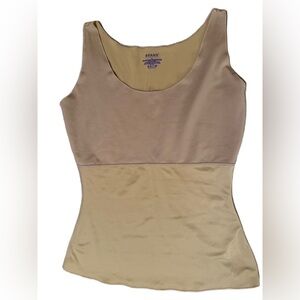Spanx Under Shirt Shapewear Tank Beige Nude L EUC